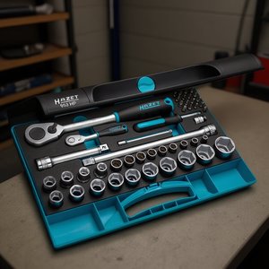 Juego de Herramientas de Reparación Automotriz Hazet de 47 Piezas, Llaves de Trinquete con Enchufes Hexagonales, Pozidriv PH y TORX de Perfil de Tracción de 1/2'' - Product Image 3