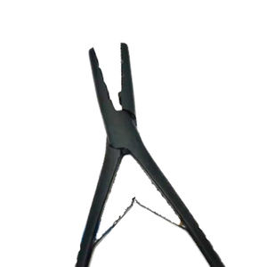 Pinzas para el Cabello de Acero Inoxidable de Grado Quirúrgico de Tres Orificios IMANS ENTERPRISES, Modelo IE-BS-0110, para Extensiones de Cabello - Product Image 2