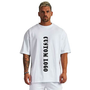 Venta al por mayor fabricante de camisetas transpirable Pakistán Boxy algodón de gran tamaño en blanco logotipo personalizado hombres camiseta - Product Image 1