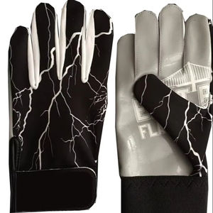 Gants de football américain Thunder Custom Team Design Sticky Silicone Printed Palm Football Gloves Receiver Wholesale Supplier - Product Image 1