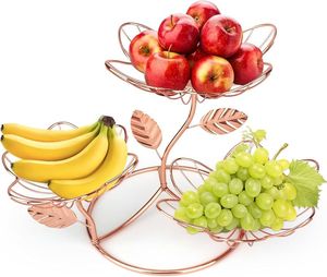 Panier à fruits en métal durable, parfait pour le comptoir de cuisine, le rangement, la table à manger, la décoration de la maison, l'organisateur - Product Image 2