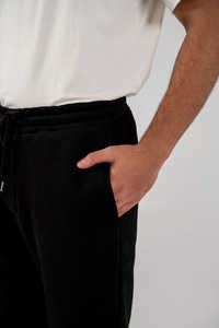 กางเกงทรงตรงผู้ชายลำลองเอวสูงผ้าใบสีทึบกางเกงกันน้ำ - Product Image 6