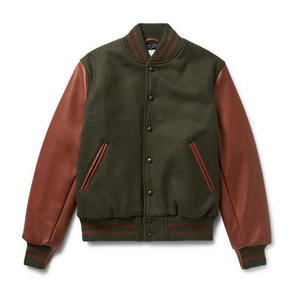 2025 Vente Chaude Hommes Casual Bomber Baseball Varsity Veste Logo Personnalisé Conceptions Letterman Style En Gros - Product Image 6