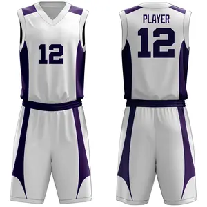 厂家生产低价修身男式篮球服套装优质材料制作篮球服