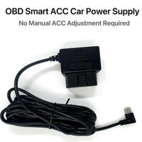 Kit d'alimentation 12V/24V OBD à câblage direct avec convertisseur abaisseur de tension vers 5V pour caméra embarquée et GPS, protection intelligente contre la coupure de courant à basse tension, mode stationnement, OEM