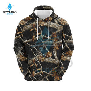 เสื้อฮู้ดปักลายทหารสำหรับล่าสัตว์ในฤดูหนาว คุณภาพสูง ขายส่ง สำหรับผู้ชาย ผลิตจากโพลีเอสเตอร์ 100% - Product Image 3