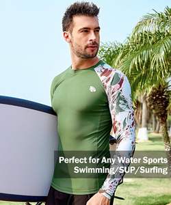 เสื้อแรชการ์ดของผู้ชายฉลากตามสั่งโลโก้ออกแบบได้ตามต้องการ - Product Image 5