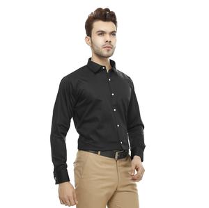 High on Demand <b>Mens</b> Black Casual to Formal <b>Shirt</b> for Workwear Travel <b>Parties</b> and Everyday Wear Available for Export Price - Product Image 1