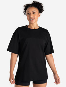 Vente en gros de vêtements de fitness en coton haut d'entraînement respirant à manches courtes pour femmes t-shirts surdimensionnés pour femmes - Product Image 5