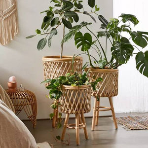 Pot de plantes en rotin écologique/panier en rotin pour la décoration de la maison/produits de meubles en rotin fabriqués au Vietnam - Product Image 6