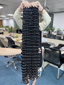 2พื้นผิว100% ผมมนุษย์ทอผมยาว40นิ้วยาวที่สุด40นิ้วผมหยิกยาวมากเวียดนาม - Product Image 2