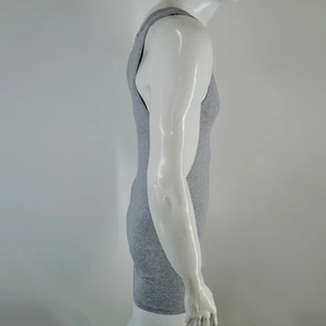 High Quality Fitness Bodybuilding Gym Tank Tops Wholesale <b>Mens</b> Singlet Casual <b>Ribbed</b> Cotton Elastic Knitted <b>Vest</b> <b>men</b> - Product Image 2