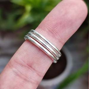 925 Sterling Silver Simple <b>Ring</b> Band Elegant Unique 2.0 mm Dainty Minimalist Handmade Geometric Pattern Jewelry Stackable - Product Image 5