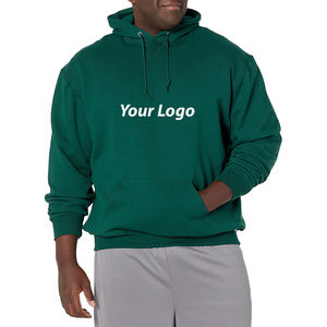 เสื้อฮู้ดผู้ชายทรงปกติ ผ้าหนา พิมพ์ลายโลโก้ตามสั่ง โพลีเอสเตอร์/คอตตอน ปักลาย สำหรับฤดูหนาว - Product Image 1