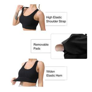 Soutien-gorge de sport réversible pour femme grande taille Gym & Fitness Training Underwear Maille à séchage rapide avec antichoc pour la course à pied Yoga Yoga - Product Image 3