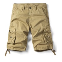 Nouvel Arrivage – Short Cargo Décontracté pour Homme en Tissu Sergé Tissé de Haute Qualité, Grande Taille, Respirant, Écologique, Séchage Rapide, avec Fermeture Éclair