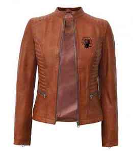 Veste en Toile Simili Cuir pour Femme, Style Nouveau, Manches Longues, Imperméable, Écologique, Vêtement d'Hiver pour Femme, Noir, Quantité Personnalisée - Product Image 5