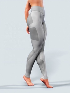 Wholesale Premium 87% Nylon 13% Spandex Four-Way Stretch Fitness Wear Women Leggings with Breathable <b>Mesh</b> Panel - Product Image 3