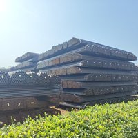 Tuyau en acier doux galvanisé et peint en rouge standard, soudé par électrofusion, pour systèmes d'incendie et projets de pieutage
