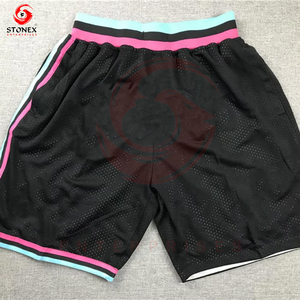 Pantalones cortos de verano de alta calidad con estampado de pantalla con bolsillos pantalones cortos de béisbol para hombres LOGOTIPO personalizado Highstreet - Product Image 1