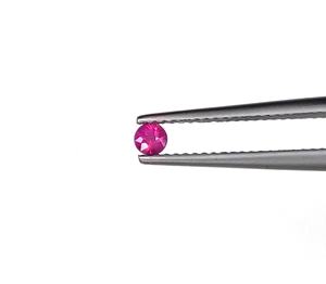 100% Natural Burma <b>Ruby</b> Heated 3x3mm Calibrated Round Diamond Cut Pinkish Red Color Loose Gemstone for Jewellery Making - Product Image 3