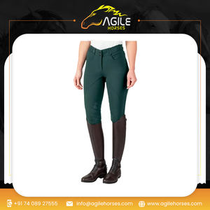 Pantalones ecuestres de alto rendimiento para mujer, agarre completo, ajuste elástico, ropa personalizada, pantalones de montar a caballo al por mayor a granel - Product Image 6