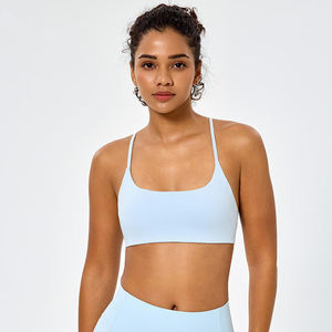 Soutien-gorge de sport respirant sans couture antibactérien pour femmes, soutien moyen, réglable à l'avant, yoga, gym, course à pied, fitness, haut de sport - Product Image 1