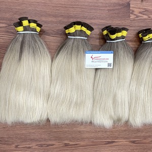 Envío rápido Colores personalizables Extensiones de cabello a granel de longitud corta Precios al por mayor de la fábrica vietnamita - Product Image 5