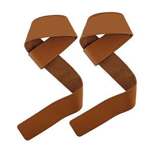 Correas de levantamiento de cuero con agarre fuerte, correas de gimnasio premium para sesiones de entrenamiento con pesas pesadas - Product Image 5