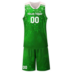 Uniformes de Baloncesto Transpirables de Secado Rápido con Diseño Personalizado 2025, Uniformes Deportivos de Alta Calidad al por Mayor, 100% Poliéster con Impresión por Transferencia de Calor - Product Image 1
