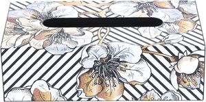 Caja de pañuelos de algodón hecha a mano de calidad de exportación MDF ecológico con diseño de impresión de bloque Regalo de vida sostenible de HF Crafts - Product Image 5