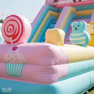 Tobogán Inflable Gigante con Temática de Dulces para Exteriores, Equipo de Entretenimiento - Product Image 5