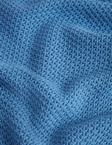 Polo en tricot à bouts pour hommes T-shirt à manches courtes en coton texturé avec bordure contrastée polos - Product Image 5