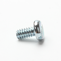 Vis à tête cylindrique fendue en acier au carbone de qualité 2, zinguées, filetage en pouces, norme ASME B18.6.3