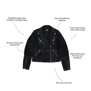 แจ็กเก็ตหนังนิ่มแฟชั่นหนังกลับไซส์ใหญ่หนังนิ่มเสื้อแจ็คเก็ตหนังน้ำหนักเบา - Product Image 6