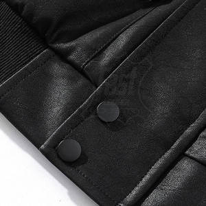 Blouson en cuir bomber sur mesure, nouvelle arrivée, blouson en cuir bomber de haute qualité pour homme, meilleur design pour homme, hiver - Product Image 6