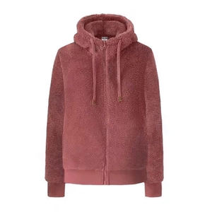 Sudaderas con capucha de esquí bordadas con patrón sólido informal para mujer, ropa deportiva corta de invierno con logotipo frontal, proveedor de Pakistán al por mayor - Product Image 1