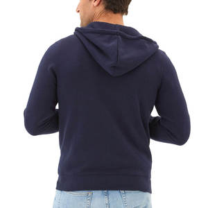 Sweat à capuche personnalisé en coton vierge avec fermeture à glissière pour hommes de fabrication professionnelle Sweat à capuche avec fermeture à glissière pour hommes - Product Image 2