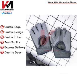 Gants de vélo pour enfants, demi-doigts, antidérapants, respirants, sans doigts, gants de sport, salle de sport, entraînement, vélo, activités estivales - Product Image 3