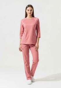 Mejores al por mayor personalizado Scrubs para mujeres conjunto de poliéster algodón enfermería Scrubs uniformes conjuntos enfermera médico Scrubs Jogger conjuntos - Product Image 3