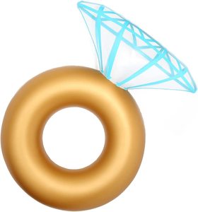 Nhẫn Đính Hôn Phao Dự Tiệc Độc Thân Phao Trang Trí Stagette Ống Bơi Phao Kim Cương Bơm Hơi Phao Hồ Bơi - Product Image 1