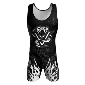 Engrenages de lutte par sublimation avec logo personnalisé de haute qualité Maillots de lutte pour jeunes et collants de lutte pour hommes Vente en gros - Product Image 4