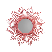 Miroirs muraux en bois de style traditionnel éclairés de haute qualité pour l'intérieur de la maison, emballés dans une boîte en carton, modèle Mulya Mirrors