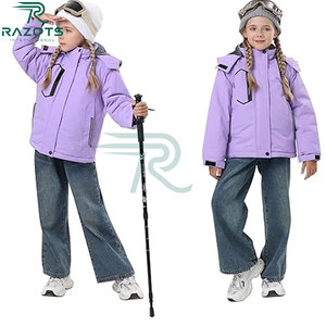 Chaqueta Corta Acolchada para Niñas, Otoño, Manga Larga, Acolchada, Cálida, Transpirable, Lisa - Product Image 6