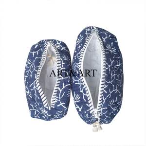 Vanity Set Cotton 3-Piece Zipper Closure Eco-Friendly Lightweight Cosmetic Bags Glamorous Travel Pouch Set for Beauty Lovers - Product Image 5