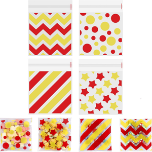 บรรจุภัณฑ์ของขวัญขนมคริสต์มาสแบบย่อยสลายได้เกรดอาหาร100ชิ้นต่อชุดกล่องใสแบบปิดผนึกเอง - Product Image 1