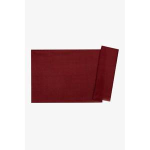 ผ้าคลุมไหล่ซาตินย่นผ้าไหมเบอร์กันดีพิมพ์ลายดอกไม้ - Product Image 1