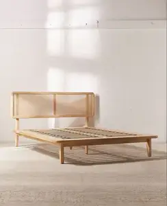 Giường gỗ chất lượng cao nội thất phòng ngủ tùy chỉnh thiết kế và sản phẩm Giường gỗ từ Indonesia