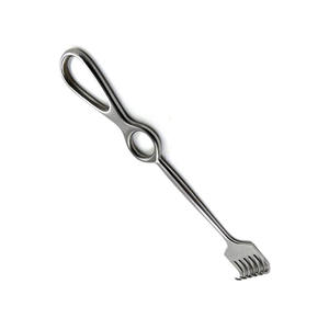 Écarteur chirurgical Volkman en acier inoxydable allemand, 6,18 pouces, manuel, à 6 branches, à une extrémité tranchante et une extrémité à pointe arrondie, Classe II - Product Image 4