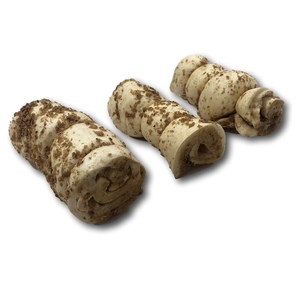 Buffalo Cheek Rolls 11 pulgadas Alto en proteínas para la salud oral y satisface la masticación Hecho de agua Buffalo Perros masticables favoritos - Product Image 3